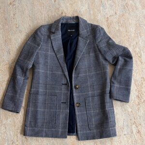 Madewell Boxy Plaid Blazer